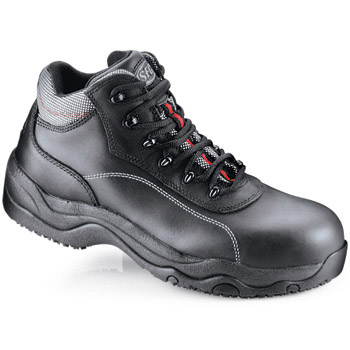 Shoes For Crews - Icon - Safety Toe Non-Metallic (S3) - Black Non Skid Safety Toe Boots and Shoes