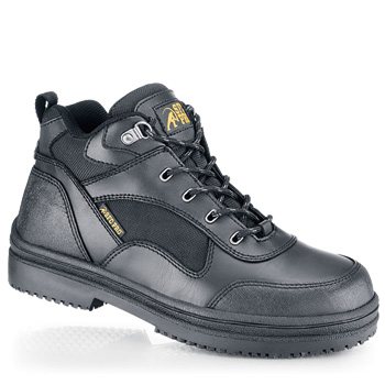 Shoes For Crews - Voyager - Steel Toe - Black Non Slip Steel Toe Boots and Shoes