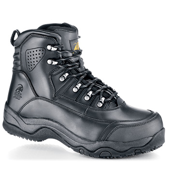 Shoes For Crews - Yukon II - Steel Toe - Black / Men’s No Slip Steel Toe Boots and Shoes