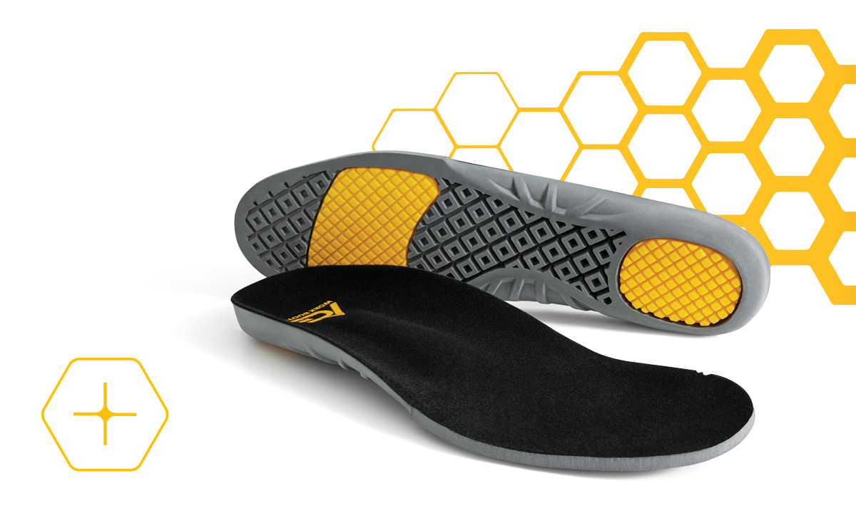 Premium insole offering lasting comfort and support. 