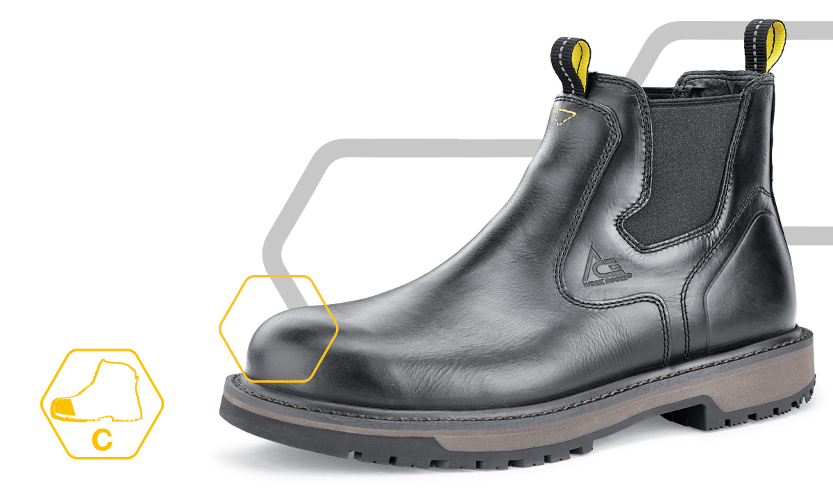 If you need a non-metallic protected toe shoe or boot, the ACE composite toe is an ideal choice for protection.