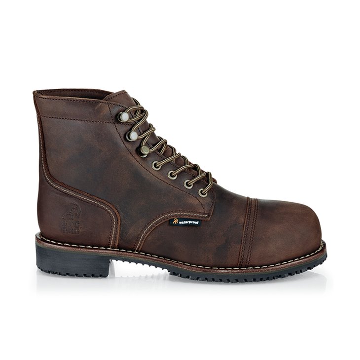 Empire Brown Professional Grade Work Boots Non Slip Shoes For Crews