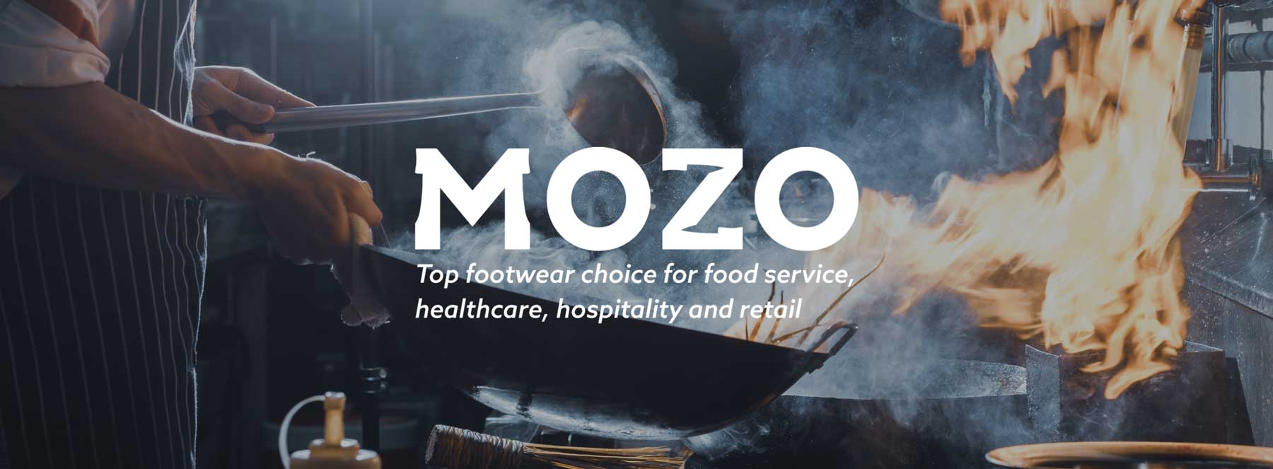 mozo logo and chef cooking