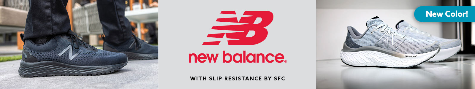 All Men's New Balance footwear with Slip Resistance by Shoes For Crews