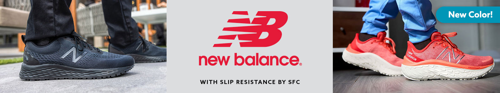 Does new balance make slip resistant shoes best sale