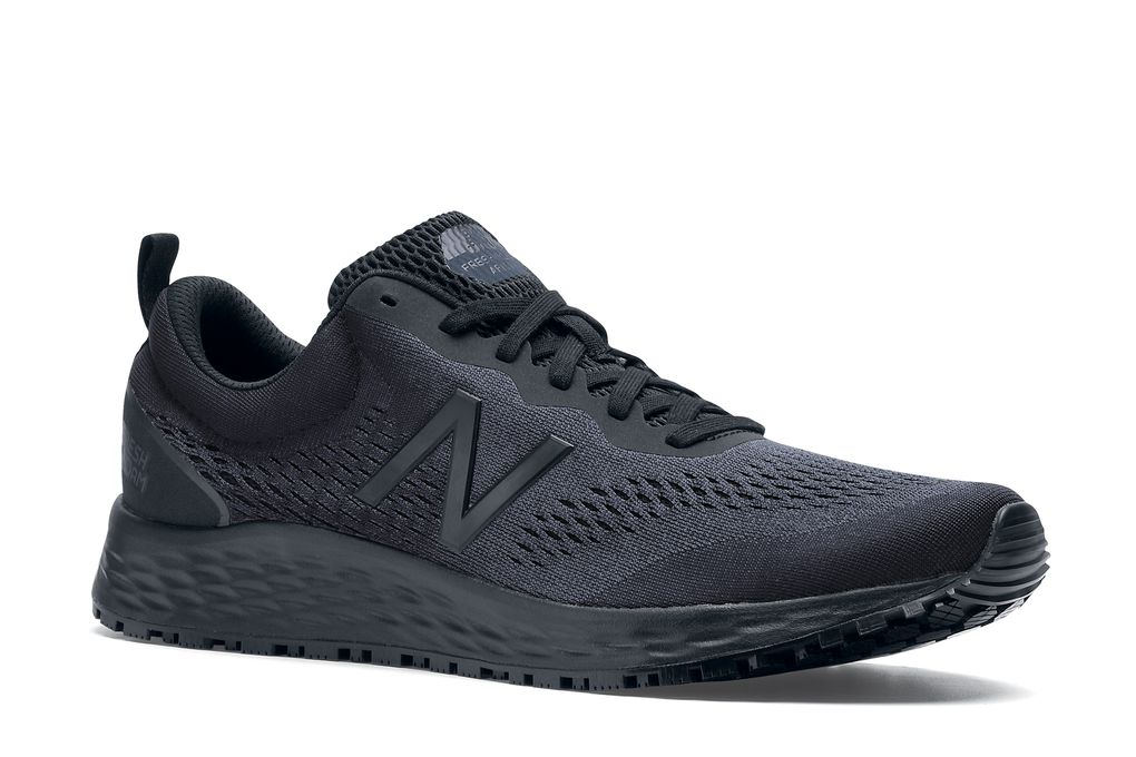 New Balance Arishi V3: Men's Black Slip-Resistant Shoes | Shoes For Crews