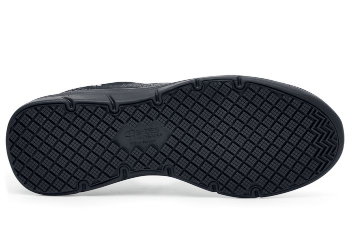 Toby II - Men's Black Slip-Resistant Textile Lace-up Shoes