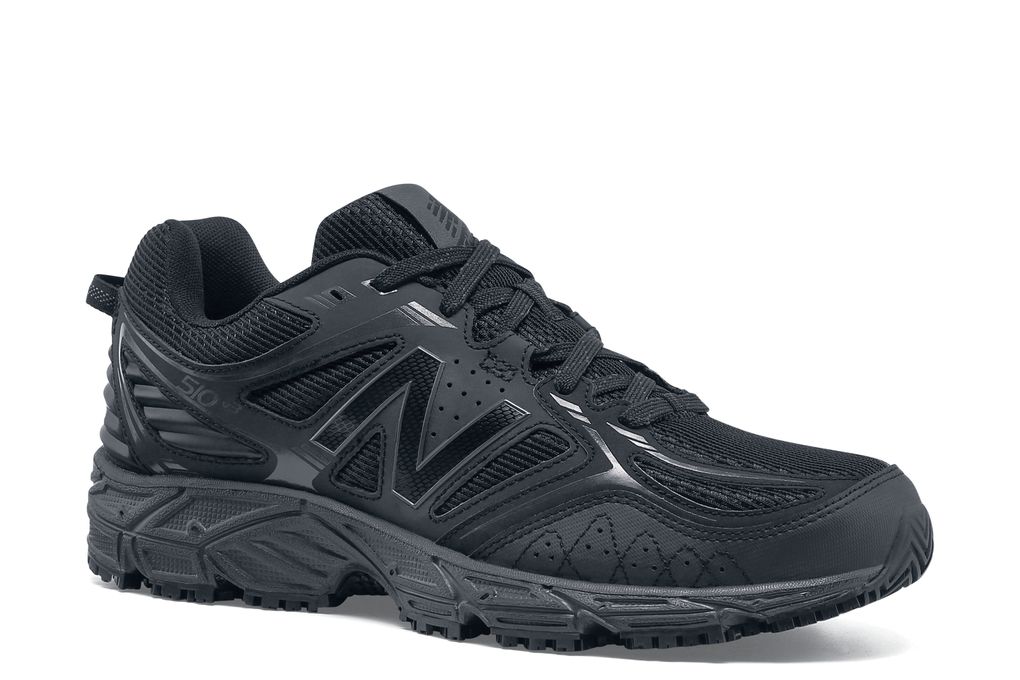 New Balance 510v3: Men's Black Athletic Slip-Resistant Work Shoes ...