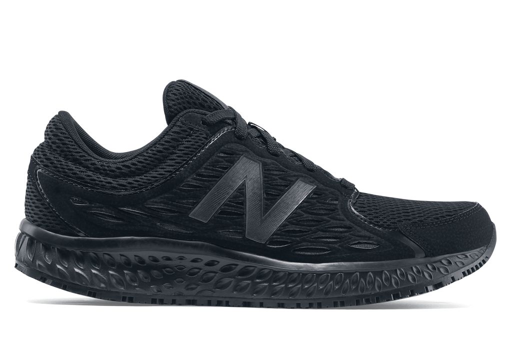 Slip-Resistant Black Athletic Shoes 