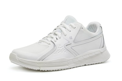 Condor - Men's White Leather Non-Slip Athletic Shoes - Shoes For Crews