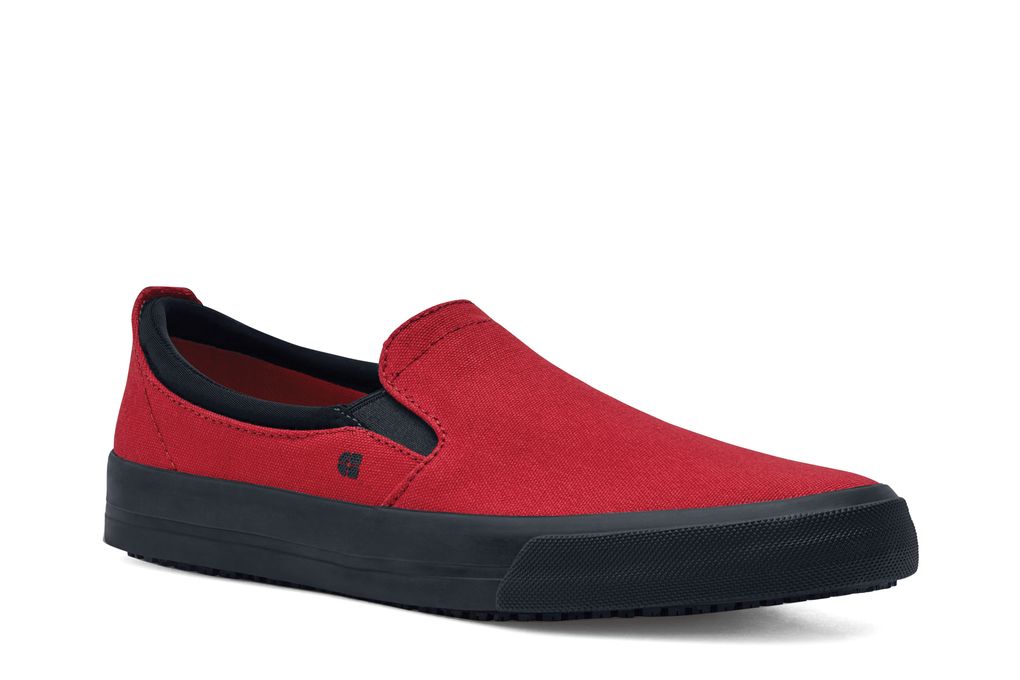 Ollie II - Red / Women's - Canvas Non-Slip Work Shoes - Shoes For Crews