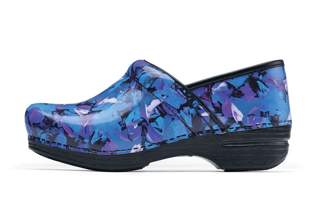 Dansko Pro XP - Blue Splash / Women's - Non-Slip Nurse Clogs | Shoes ...