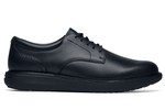 Men's Black Slip-Resistant Oxfords with Ice Grip