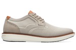 Men's Taupe Slip-Resistant Knit Oxfords with Ice Grip