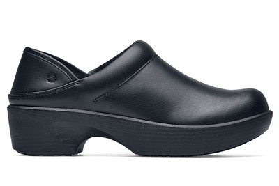 Lila Whitney Women's Black Slip-Resistant Clogs for Work