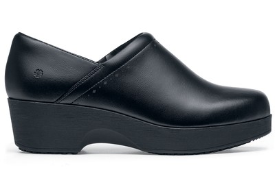 Juno Women's Black Slip-Resistant Dress Clog Heels | Shoes For Crews