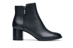 Black Women's Slip-Resistant Dress Booties with Side Zipper