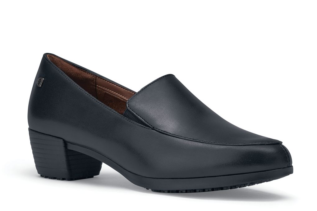 Envy Iii Womens Black Slip Resistant Dress Heels Shoes For Crews 2276