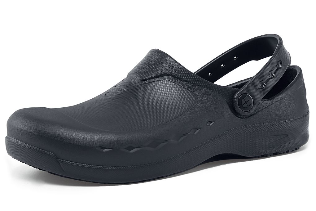 Zinc - Black - Non-Slip Rubber Work Clogs - Shoes For Crews