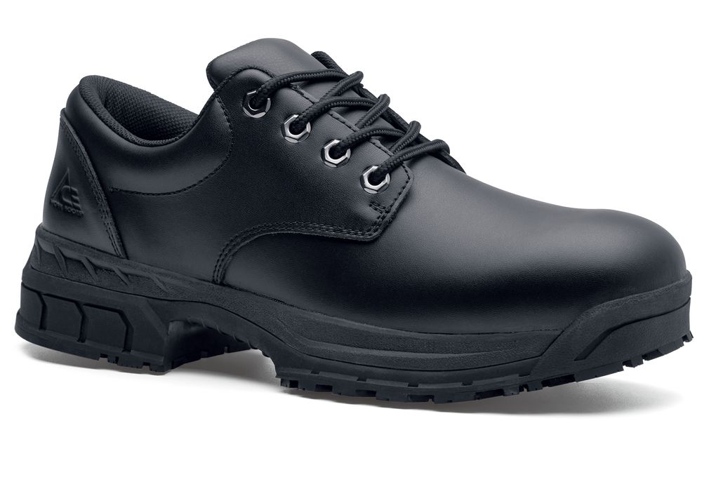 Cade: Men's Black Non-Slip Soft Toe Work Shoes | Shoes For Crews