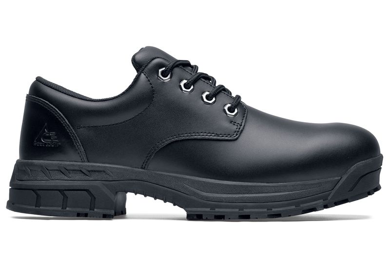 Rae: Women's Black Slip-Resistant Soft Toe Work Shoes
