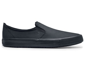 Black canvas non store slip shoes