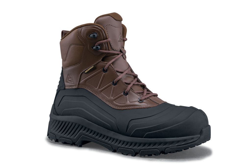 Brown Waterproof Composite-Toe Boots 