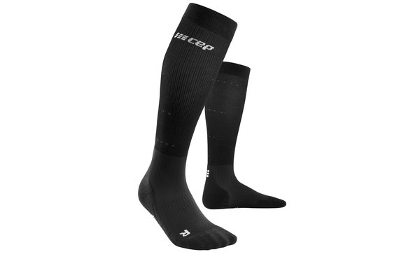 Recovery Socks: Unisex Black-Grey Compression Socks